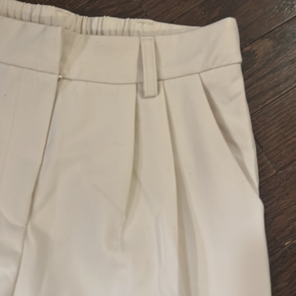 Skies Are Blue Pleated Front High Rise Wide Leg Cream Neutral Trousers - Picture 12 of 16